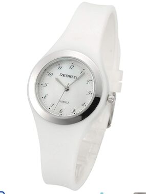 Rebirthi White Silicone Women's Quartz Watch